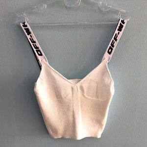 Off-White Women White Crop Top"S"